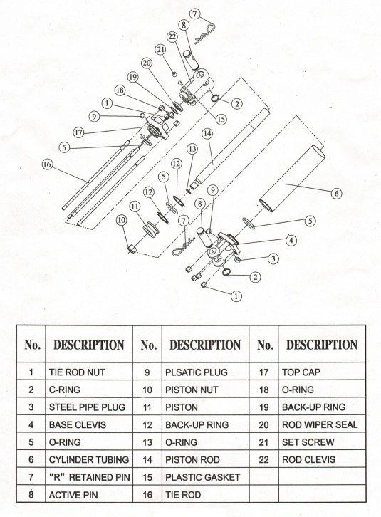 Tie Rod Hydraulic Cylinder 4 X 12 1.75 Chrome Rod